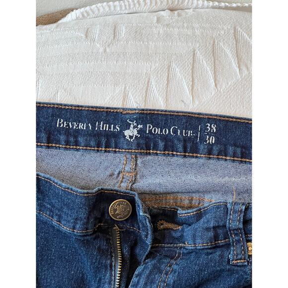 Beverly Hills Polo Club Straight Blue Jeans 38x30 - Picture 3 of 3